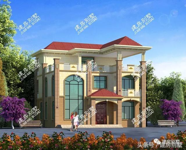 2款農(nóng)村三層豪宅戶型圖，建好絕對有面子