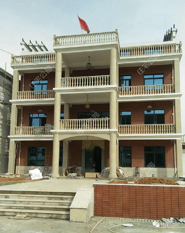 3套歐式三層農(nóng)村別墅外觀圖實(shí)拍，1、2最美，3最實(shí)用