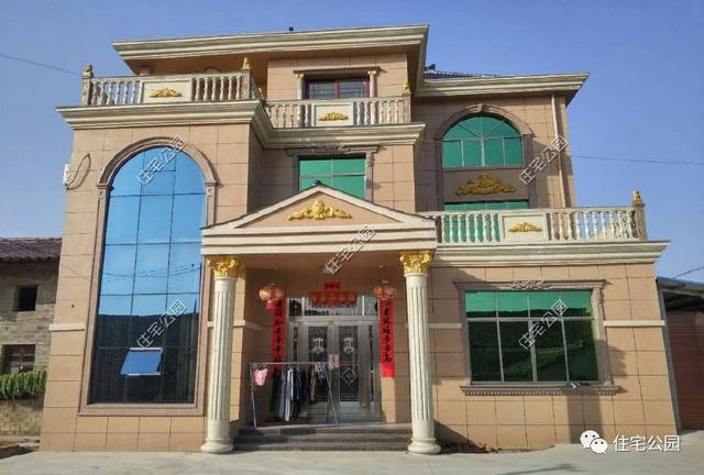 3套歐式三層農(nóng)村別墅外觀圖實(shí)拍，1、2最美，3最實(shí)用