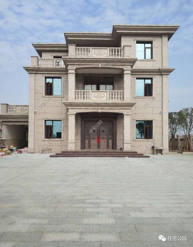 3套歐式三層農(nóng)村別墅外觀圖實(shí)拍，1、2最美，3最實(shí)用