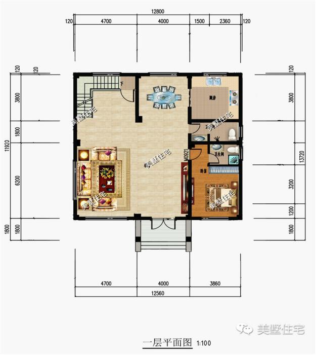精選的三款農(nóng)村四層別墅戶型圖，攢夠錢肯定建一棟