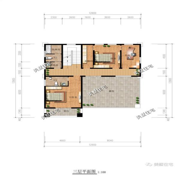 精選的三款農(nóng)村四層別墅戶型圖，攢夠錢肯定建一棟