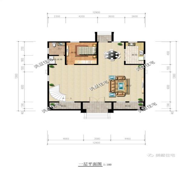 精選的三款農(nóng)村四層別墅戶型圖，攢夠錢肯定建一棟