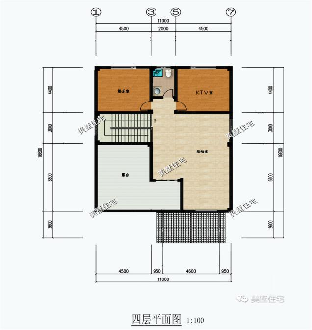 精選的三款農(nóng)村四層別墅戶型圖，攢夠錢肯定建一棟