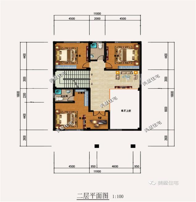 精選的三款農(nóng)村四層別墅戶型圖，攢夠錢肯定建一棟