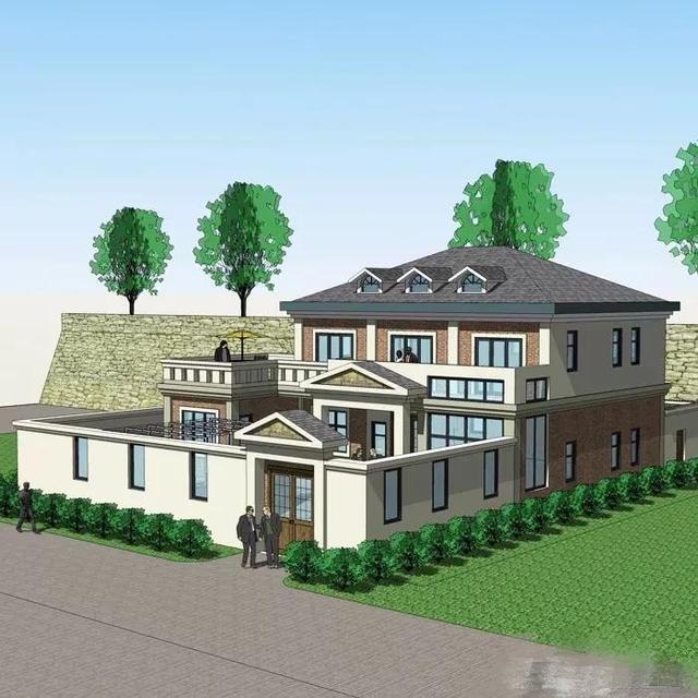 15*15米帶院子中式二樓別墅設(shè)計(jì)圖，品質(zhì)生活就靠它了