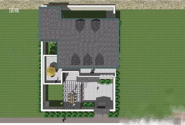 15*15米帶院子中式二樓別墅設(shè)計(jì)圖，品質(zhì)生活就靠它了