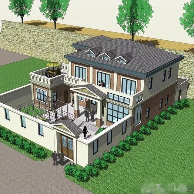 15*15米帶院子中式二樓別墅設(shè)計(jì)圖，品質(zhì)生活就靠它了