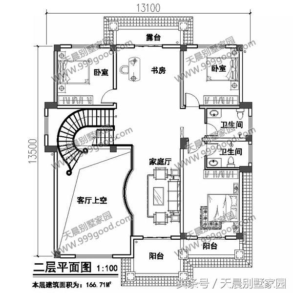 40萬帶大露臺的三層別墅設(shè)計圖，漂亮、高端