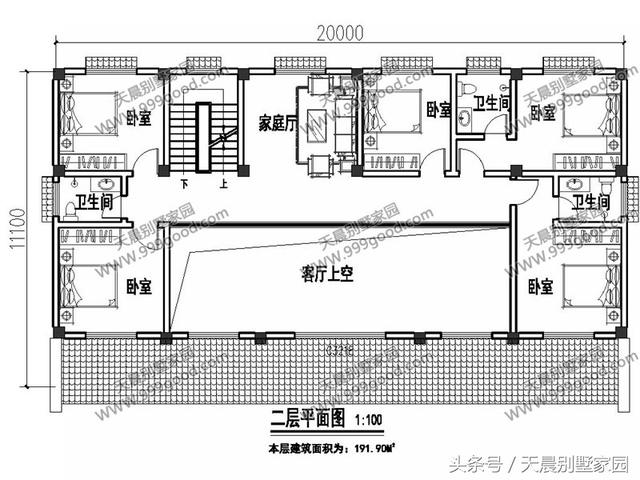 20X11米中式徽派2層別墅設(shè)計圖，喜歡徽派建筑的過來看看