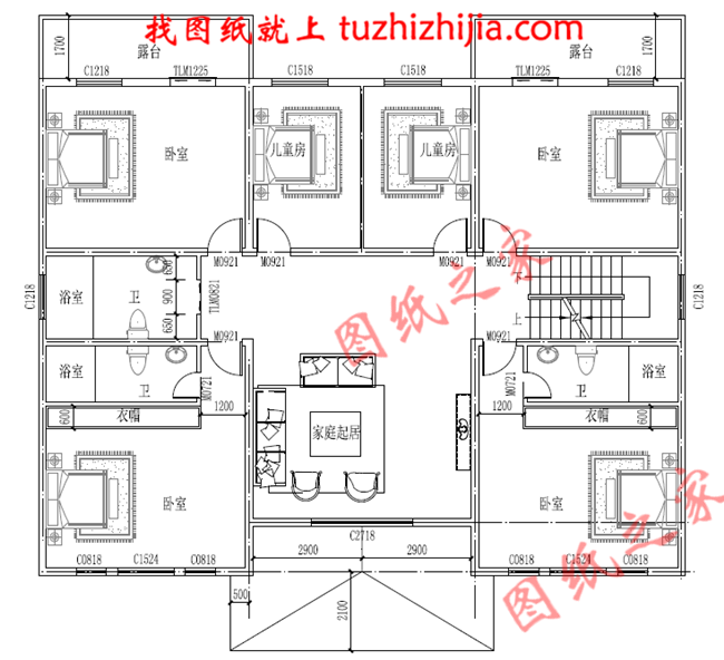 鄉(xiāng)下二層樓房設(shè)計(jì)圖，大窗戶打造的客廳，一起享受大面積采光的溫暖