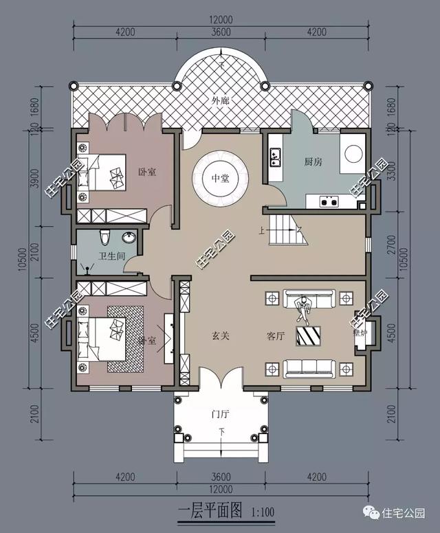二層法式別墅設(shè)計(jì)方案圖，看一眼就喜歡上了