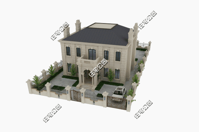 二層法式別墅設(shè)計(jì)方案圖，看一眼就喜歡上了