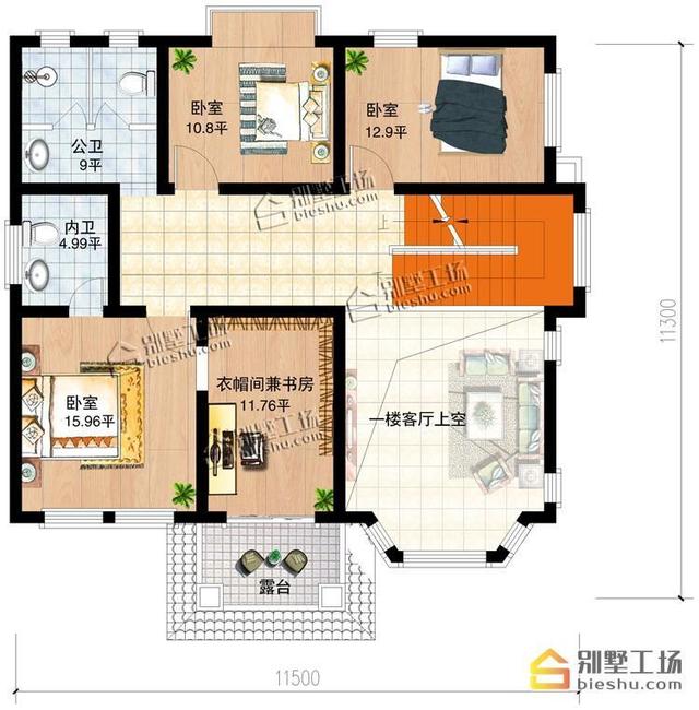 25萬自建農(nóng)村三層樓房圖，占地120平左右