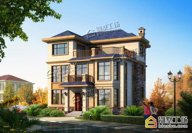 25萬自建農(nóng)村三層樓房圖，占地120平左右