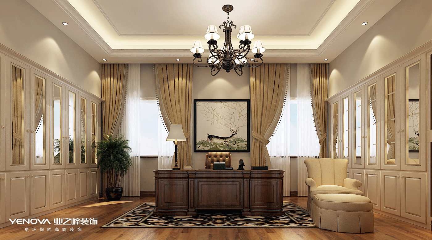 碧桂園別墅設(shè)計(jì)美式風(fēng)格裝修效果圖，高端、大氣