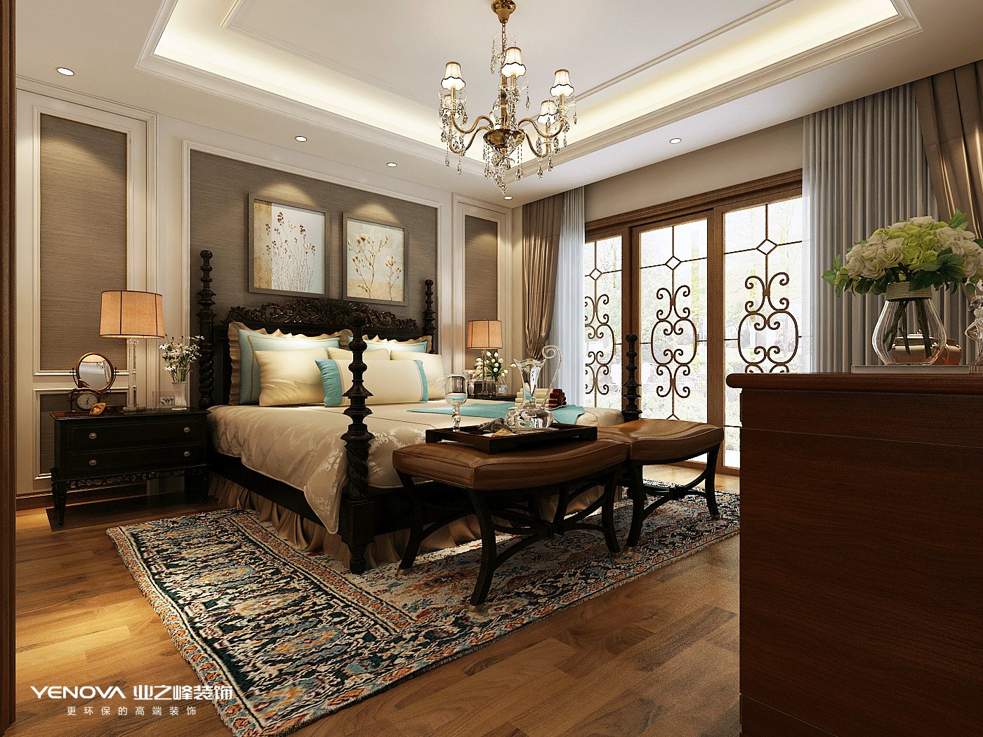 碧桂園別墅設(shè)計(jì)美式風(fēng)格裝修效果圖，高端、大氣