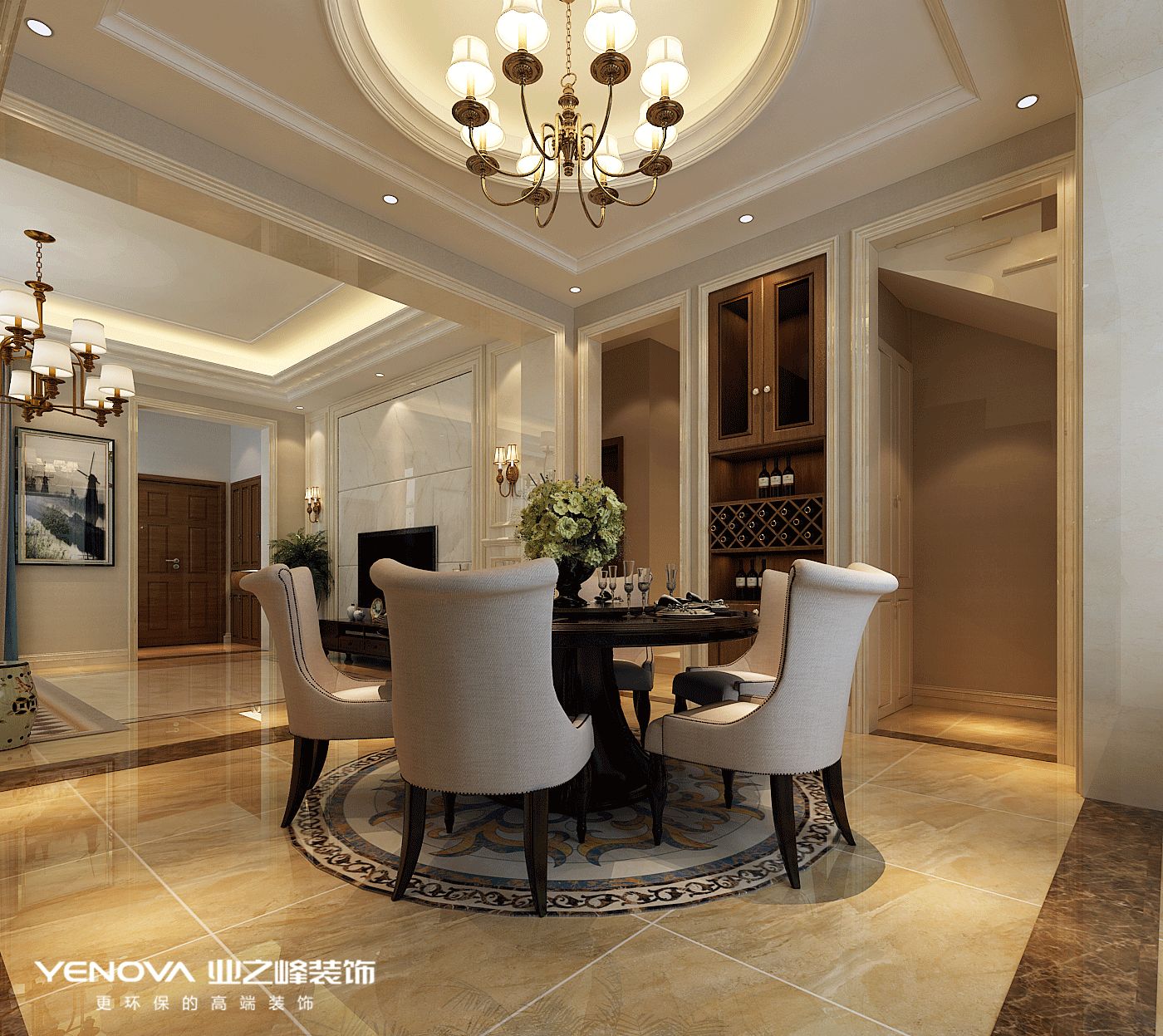 碧桂園別墅設(shè)計(jì)美式風(fēng)格裝修效果圖，高端、大氣