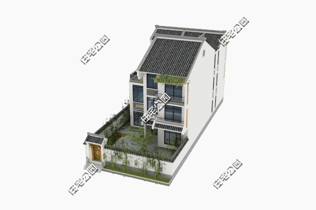 10X25米的帶庭院自建中式合院設(shè)計方案如何做？