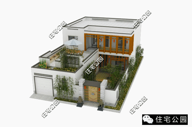 10X25米的帶庭院自建中式合院設(shè)計方案如何做？