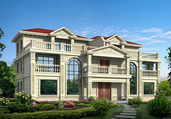 農(nóng)村建房兄弟雙拼三層，經(jīng)典的歐式風(fēng)格，大氣的外觀