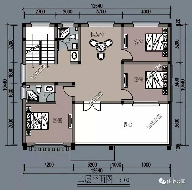 12X10米農(nóng)村2層現(xiàn)代小樓圖，比洋別墅漂亮多了
