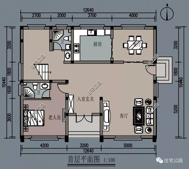 12X10米農(nóng)村2層現(xiàn)代小樓圖，比洋別墅漂亮多了