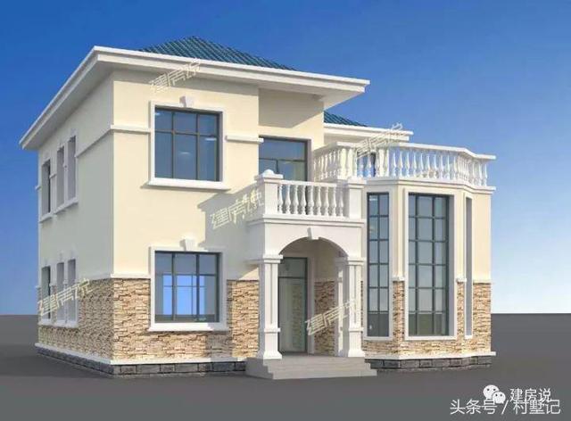 11*11米經(jīng)典兩層農(nóng)村小樓施工案例，附戶型方案設(shè)計(jì)圖