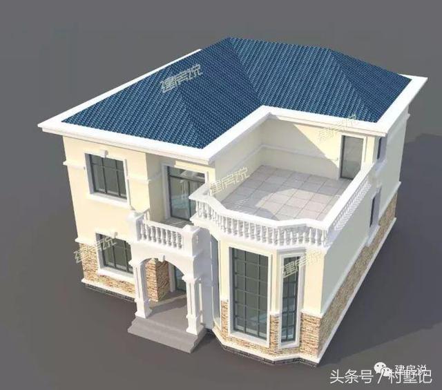 11*11米經(jīng)典兩層農(nóng)村小樓施工案例，附戶型方案設(shè)計(jì)圖