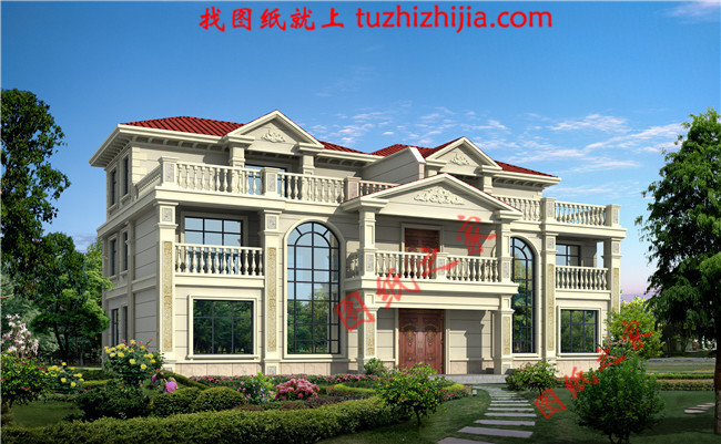 農(nóng)村建房兄弟雙拼三層，經(jīng)典的歐式風(fēng)格，大氣的外觀