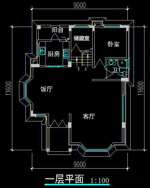 9X12米農(nóng)村自建樓房設(shè)計圖，時尚又洋氣