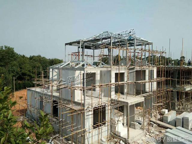 裝配式別墅建筑來了，附施工全程圖