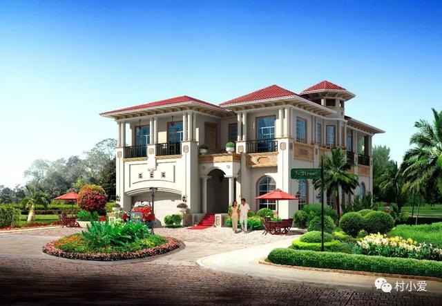 24x14m歐式鄉(xiāng)村別墅設(shè)計方案圖，高端、大氣