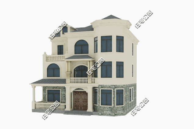 13X11米農(nóng)村3層別墅設(shè)計(jì)方案，現(xiàn)代結(jié)合歐式，好看