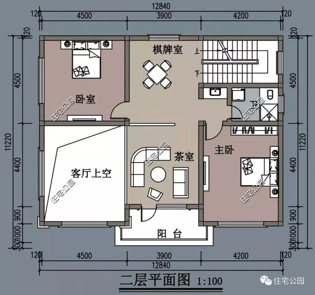 農(nóng)村14X14米樓房設(shè)計(jì)圖，3種方案供您選擇