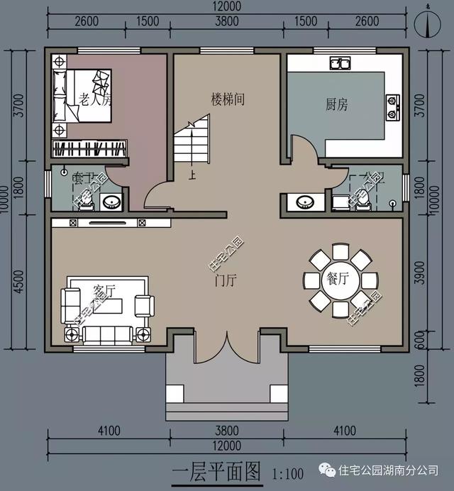農(nóng)村14X14米樓房設(shè)計(jì)圖，3種方案供您選擇