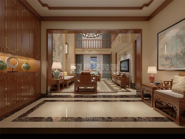 260平米中式別墅裝修效果圖，大氣