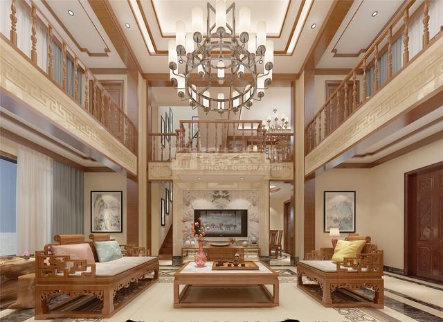 260平米中式別墅裝修效果圖，大氣