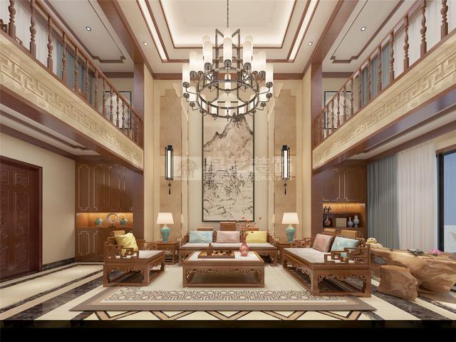 260平米中式別墅裝修效果圖，大氣