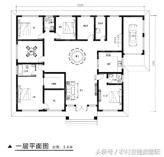 3款一層農(nóng)村自建房，帶車庫和閣樓，比別墅都好看