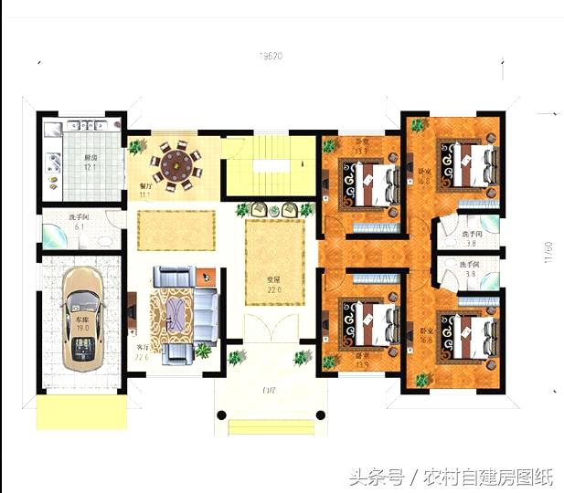3款一層農(nóng)村自建房，帶車庫和閣樓，比別墅都好看