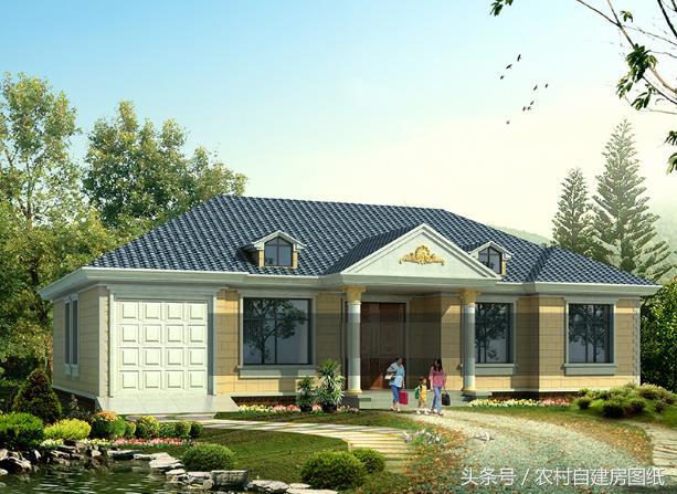 3款一層農(nóng)村自建房，帶車庫和閣樓，比別墅都好看