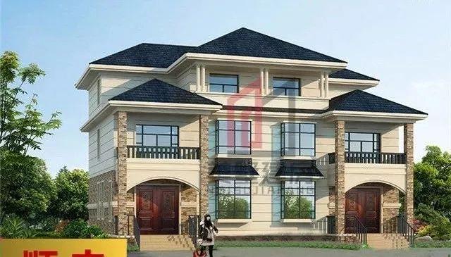 3套農(nóng)村雙拼樓房設(shè)計(jì)圖，哥倆好住雙拼