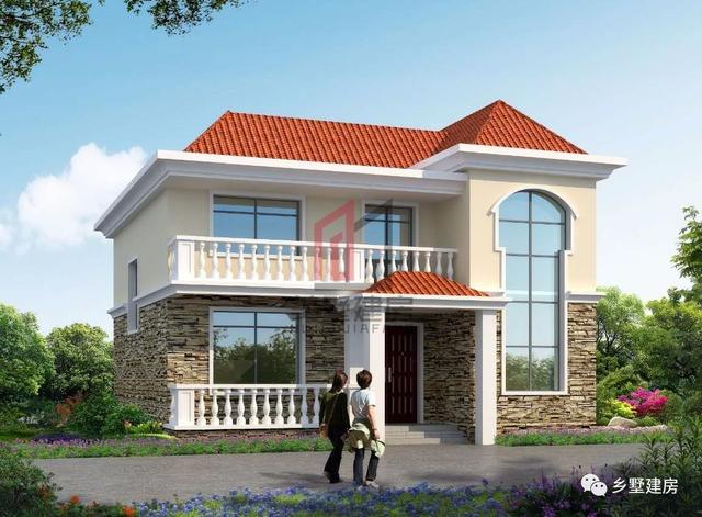 2套新農(nóng)村二層住宅方案圖，自建房的參考