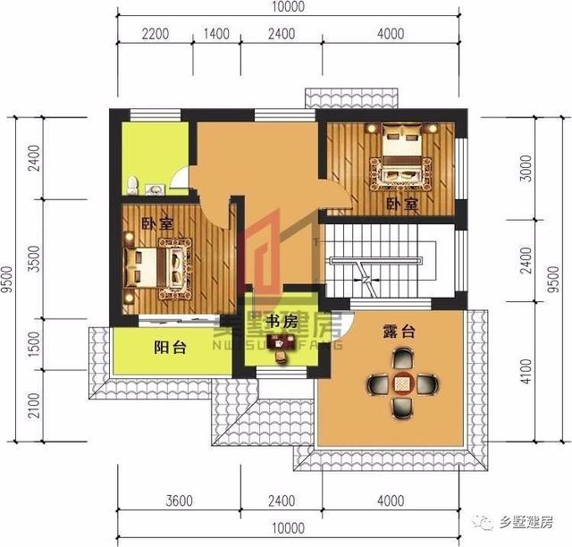 2套新農(nóng)村二層住宅方案圖，自建房的參考