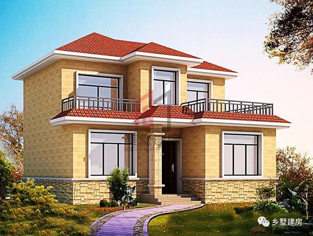 2套新農(nóng)村二層住宅方案圖，自建房的參考