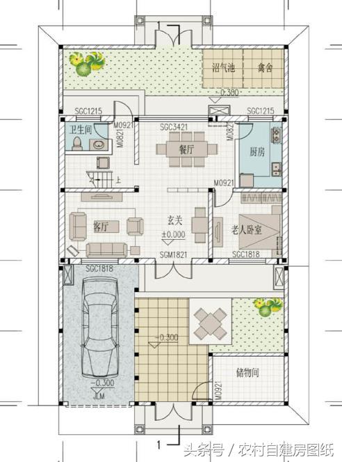 3款帶庭院的農(nóng)村別墅方案，這樣建既便宜又漂亮