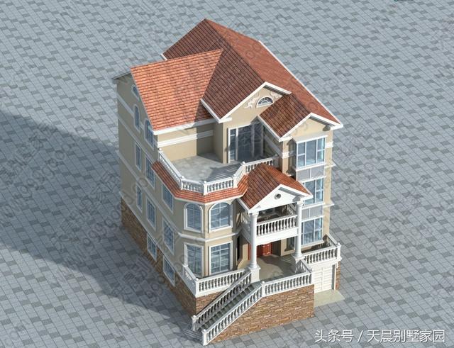 帶地下室3層別墅戶型圖，直播建房過(guò)程