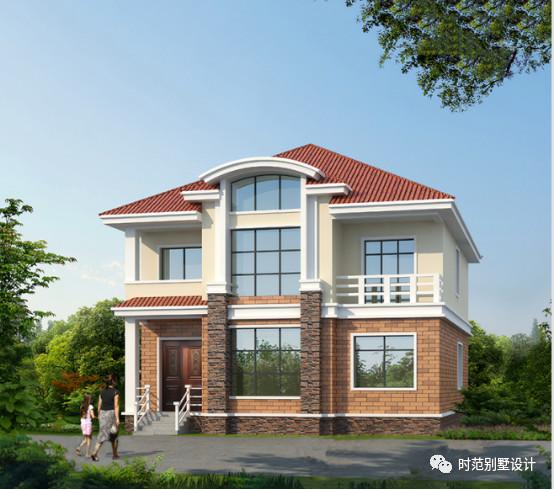 11x13m帶閣樓的兩層農(nóng)村自建房設(shè)計圖，精美