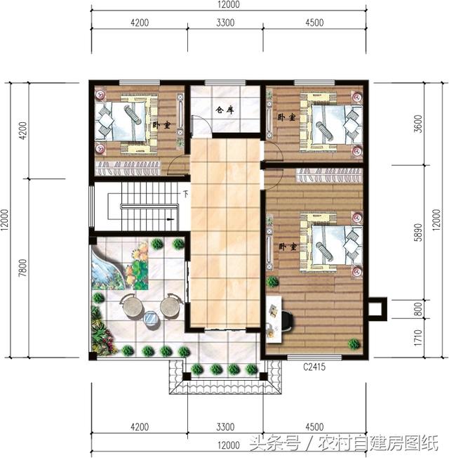 6款帶煙筒的小別墅設(shè)計方案圖，款款漂亮